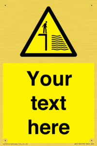 Custom Deep Water Sign